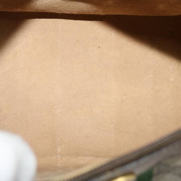 GUCCI GG Canvas Web Sherry Line Hand Bag Beige Red Green 98 02 006 Auth ki2795 - Picture 11 of 16